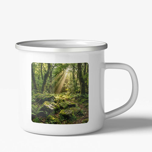 Emaille Fototasse mit einem Foto im Format 1:1.
